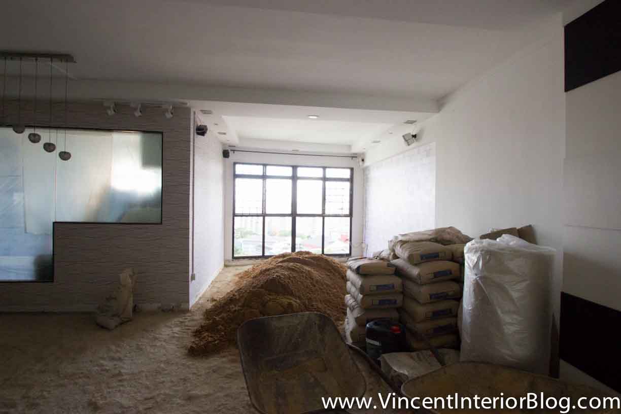 5 room HDB at Jalan Tenteram Day 3 Hacking Complete-Living Room 7