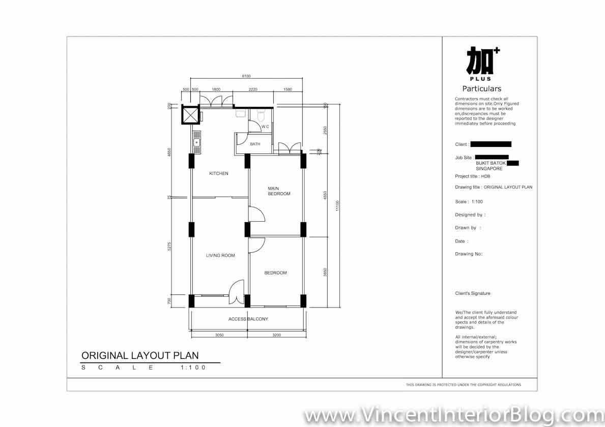 3 room HDB Bukit Batok PLUS Interior Design -Floor Plan 10