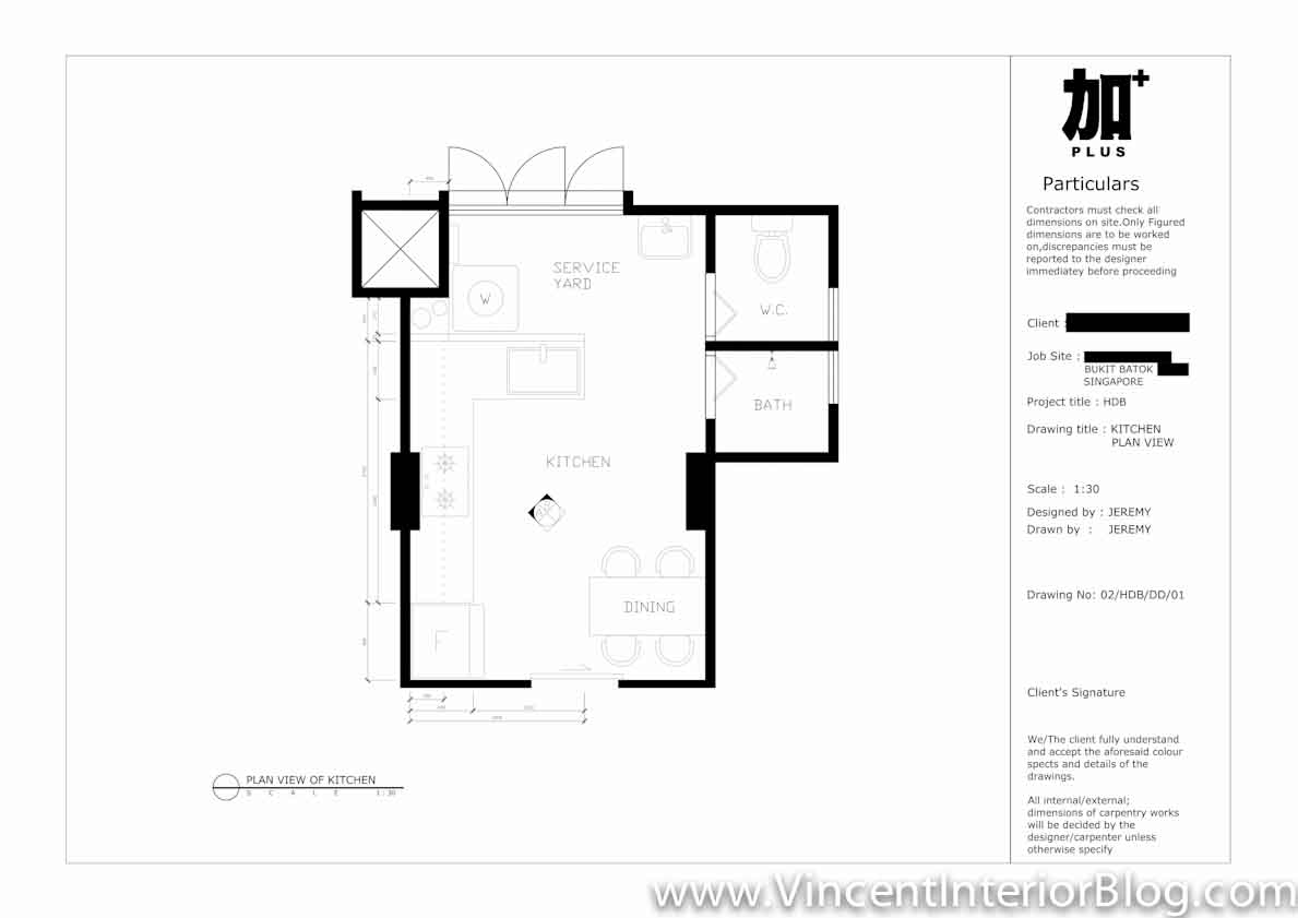 3 room HDB Bukit Batok PLUS Interior Design -Proposed Floor Plan 9