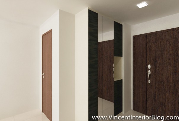 BEhome Design concept 4 room HDB-Foyer area