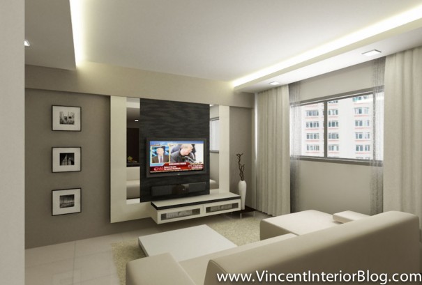BEhome Design concept 4 room HDB-Living room